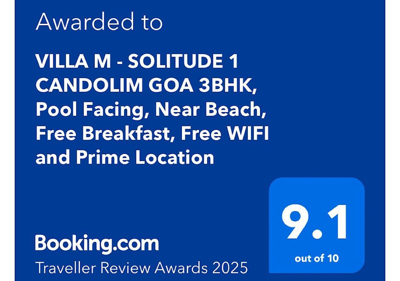Villa M - Solitude 2 Candolim Goa 3Bhk, Pool Facing, Near Beach, Free Breakfast, Free Wifi And Prime Location Dış mekan fotoğraf